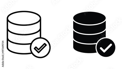 Comparison of approved database styles with checkmarks for validation