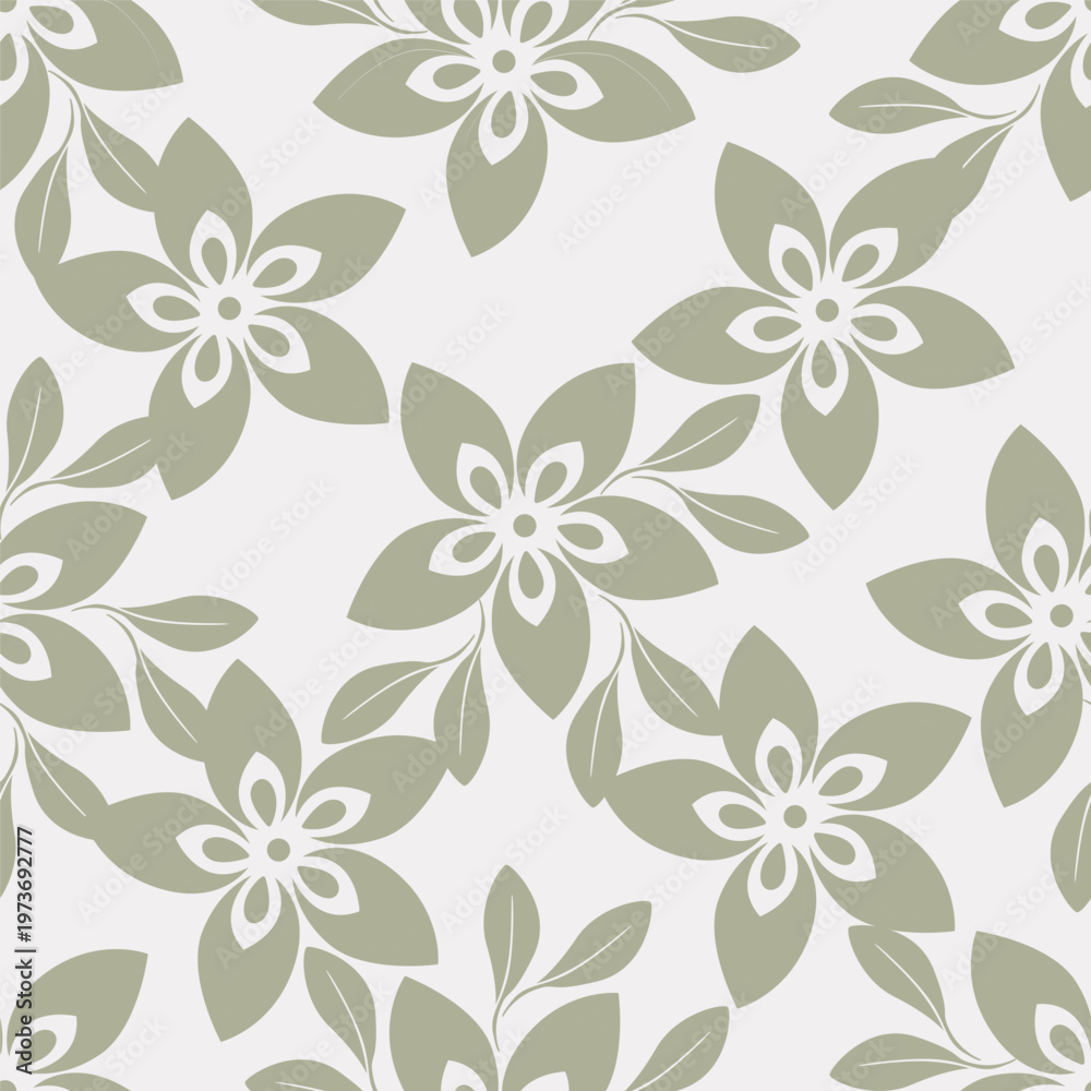 Fototapeta premium Abstract an embossed blooming bright flower motif arrangement all- over textile design illustration digital image printing factory