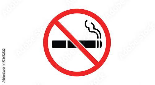 Red circle with diagonal line over a cigarette depicting a no smoking restriction silhouette Free Download Red circle with diagonal line over a cigarette depicting a no smoking restriction silhouette - GFXLoad
