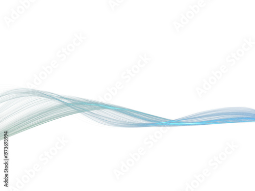 Abstract Blue and Green Wave Pattern