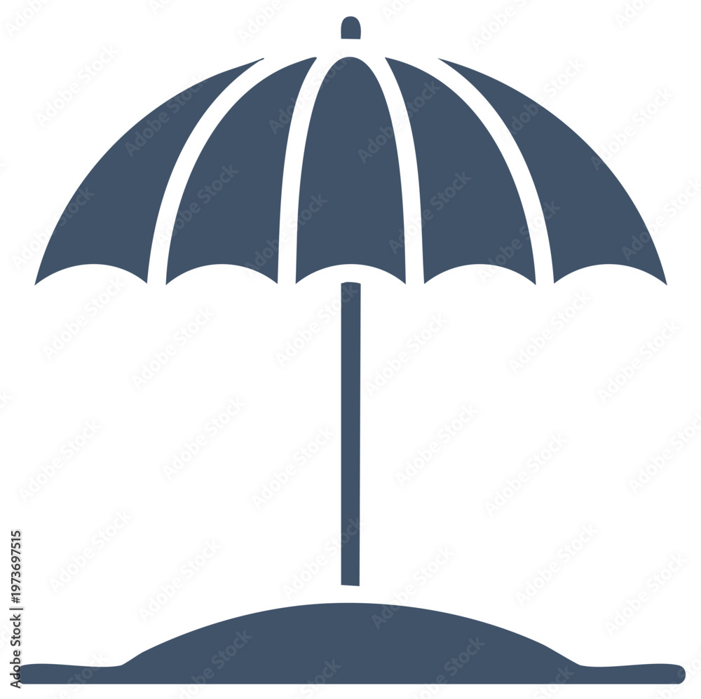 Obraz premium Beach umbrella icon
