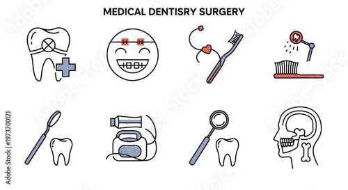 Dental Surgery Icons Medical Dentistry Related Icons for Healthcare