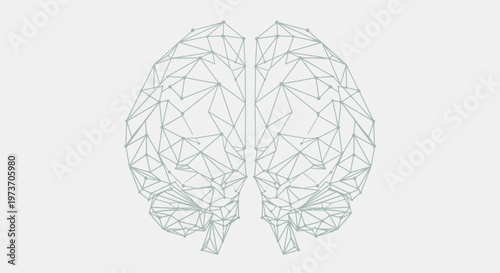 Line art illustration of a human head with a visible brain and an infinity symbol wrapped around the eyes, representing infinite thought or perception.