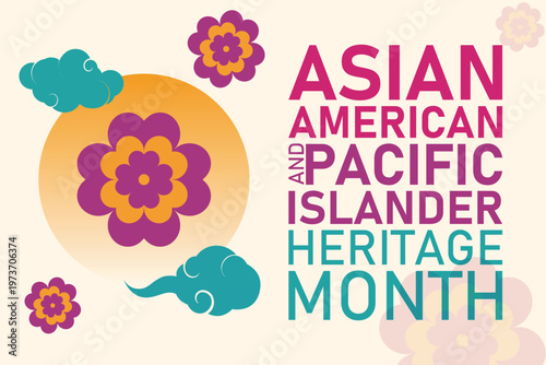 Asian American Pacific Islander Heritage Month Celebration Vector Design, API Heritage Month