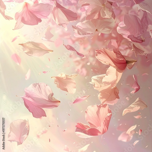 Pastellfarbener Blütenregen