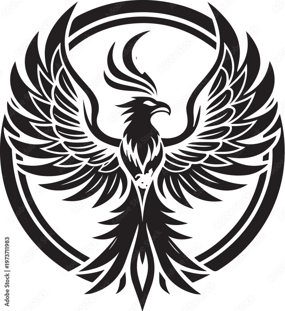 Fototapeta premium eagle tattoo vector