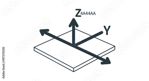 3d coordinate system illustrating xyz axes and spatial orientation for geometry engineering and abstract mathematical concepts.