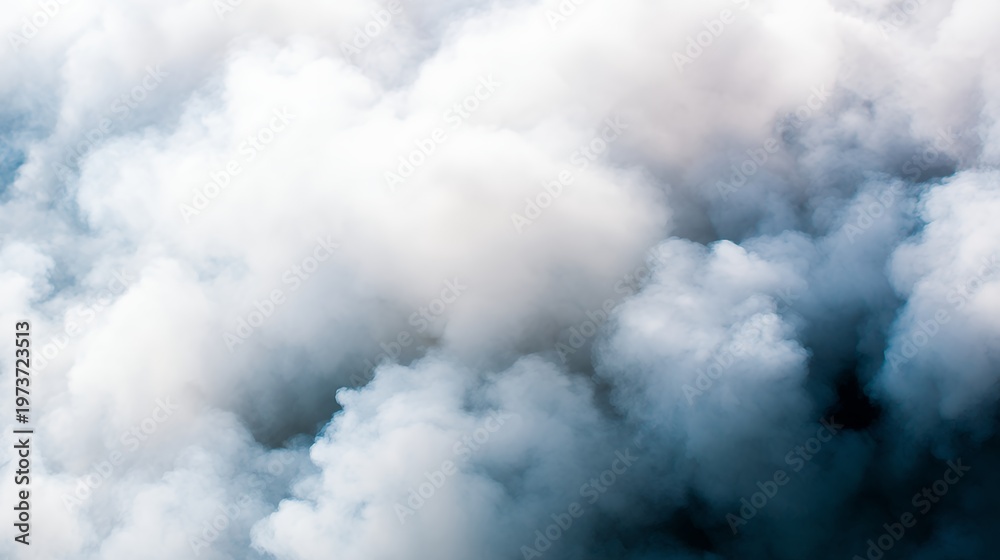 Obraz premium a billowing mass of white smoke fills the frame