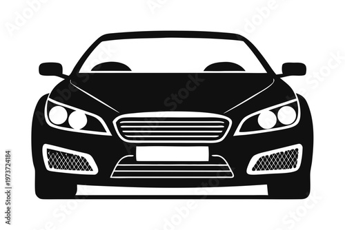 sport car icon, car silhouette vector, sport car  black symbol
