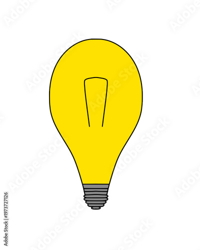 Light bulb idea icon creativity innovation symbol 