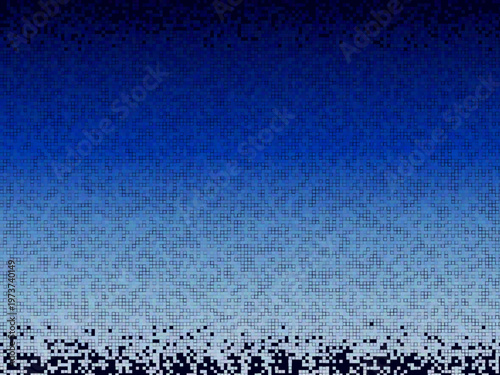 Bold Pixel Mosaic Gradient Dissolve Effect Modern Art Design