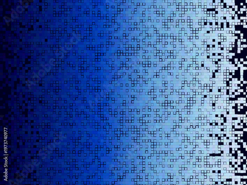 Bold Pixel Mosaic Gradient Dissolve Effect Modern Art Design