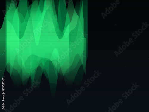 Ethereal Aurora Borealis Colorful Curtain Night Background