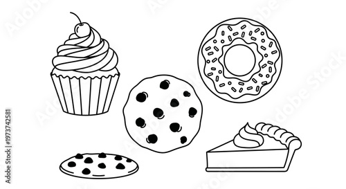 A collection of sweet baked treats.