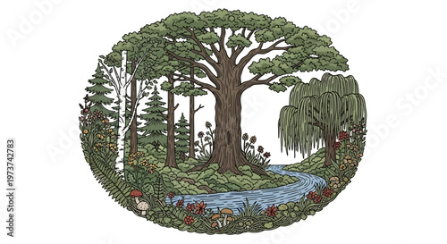 People Riding Horses Across Water.