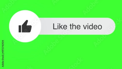 Thumbs up and hand cursor on green screen toggle buttons