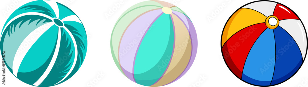 Obraz premium beach balls set