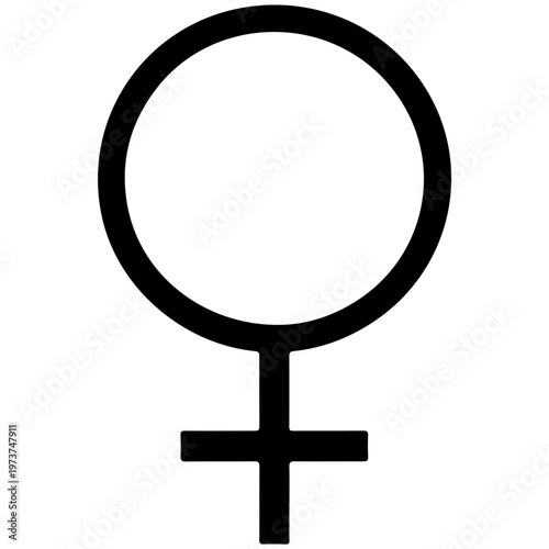 The universally recognized female gender symbol