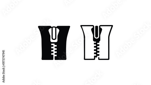 Life jacket icon set in solid and outline styles, safety vest symbol for water rescue and boating, minimal black and white vector illustration
