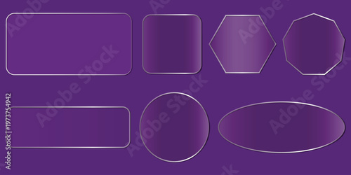 title, elegant, effect, light, box, frames, modern, black, rectangular, display, collection, description, six, sleek, subtle, icon, web, set, design, vector, blank, app, internet, buttons, glossy, ill