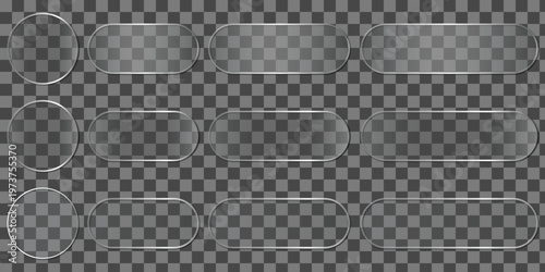 Title elegant glass effect light box frames modern black rectangular display collection description six sleek black rectangular frames with a subtle glass