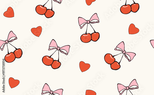 Coquette doodle vintage elements 