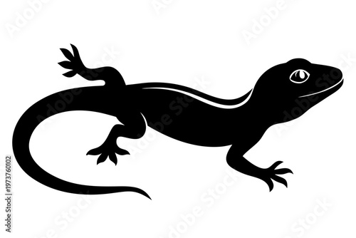 silhouette of a lizard,  lizard silhouette vector,  lizard icon black symbol
