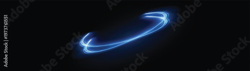 Title abstract blue light trails a dynamic and energetic visual representation description a captivating image featuring swirling blue light trails against a