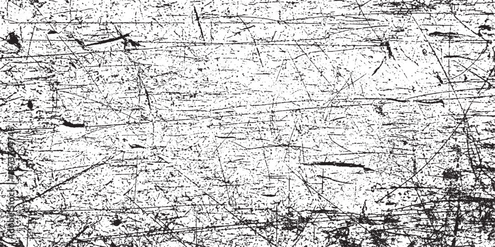 Obraz premium Distressed textured surface with scratches and spots with black and white