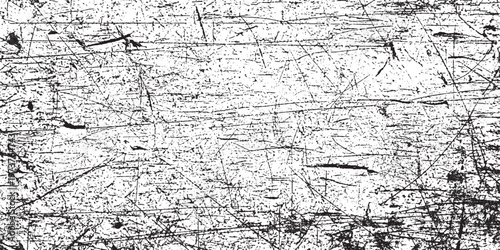 Distressed textured surface with scratches and spots with black and white