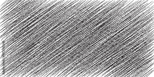 Tableau sur toile Abstract black and white diagonal hatching pattern background with background te