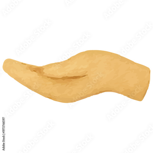 Open Helping Hand for Charity Support, Giving Concept, and Community Aid Illustration