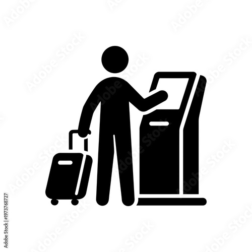 Airport Self Service Check-in Icon