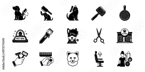 Grooming Spa Day Deshedding Brush Icon