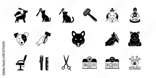 Grooming Spa Day Deshedding Brush Icon