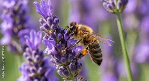 bee on lavender