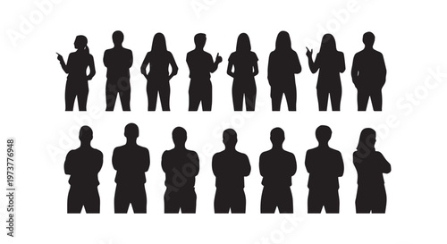 A collection of black pawn chess pieces arranged in a structured formation on a white background