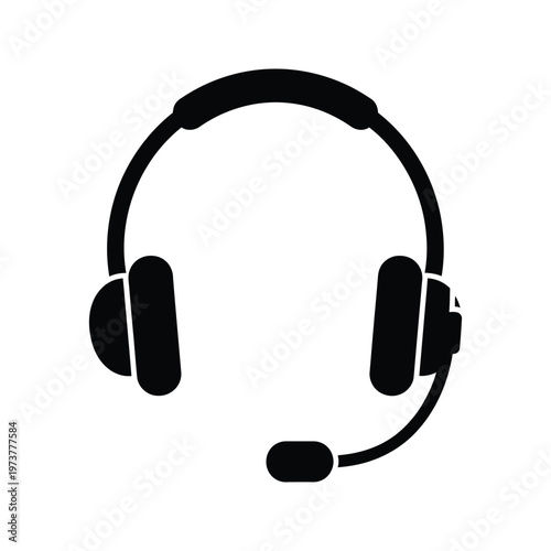 A modern black headphone design with a comfortable over-ear fit and sleek aesthetics