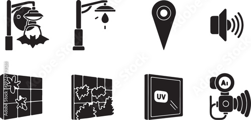 Urban wildlife protection black and white