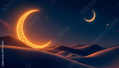 Corporate Ramadan email header banner design with subtle patterns