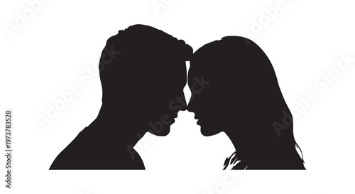 silhouettes of two people standing together against a plain background symbolizing unity and companionship