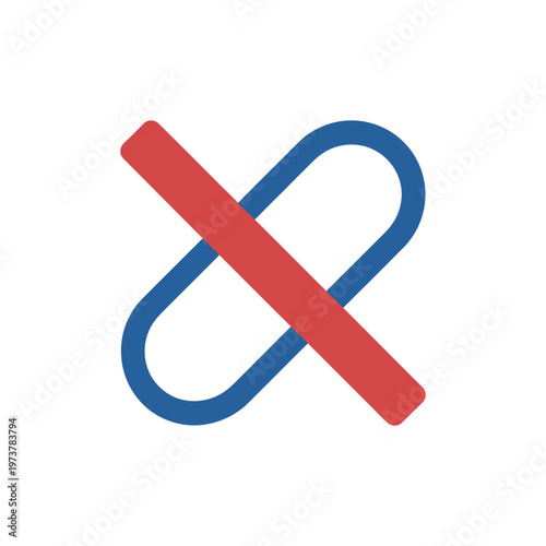 No pills icon icon vector on White Background ,Vector Art Illustration on white background.