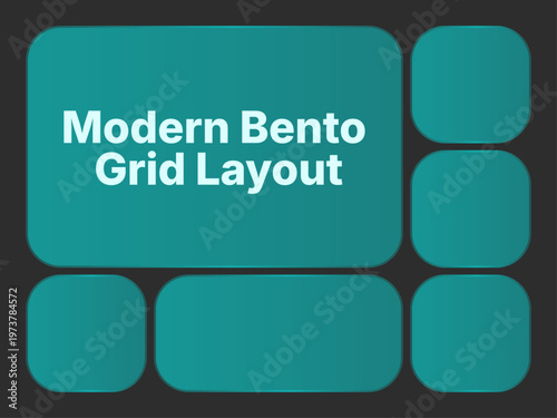 Modern bento grid layout design exploring cfc2022vv concepts in ui ux
