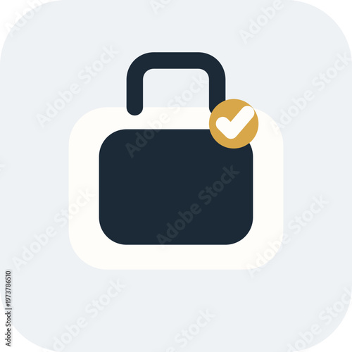 Travel Case Insurance Vector Icon