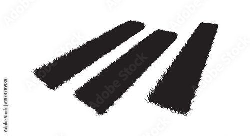 a pair of black and white crossed scissors lying on a white surface in a minimalist style