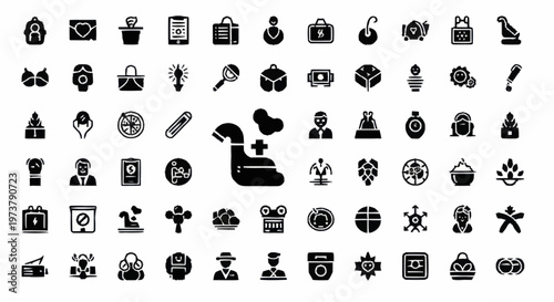 Black icons on white background.