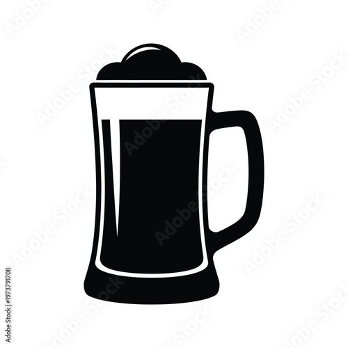 A sleek black coffee machine with a handle and a spout for pouring hot beverages