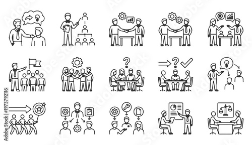 Mega Pack Of Business Ecology Charity And Global Networking Line Icons