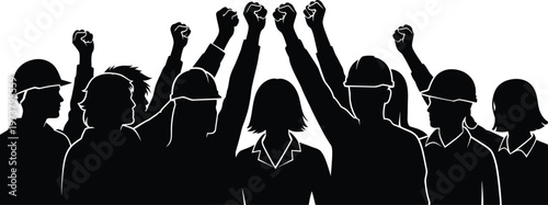 Workers unity a powerful symbol of collective strength and solidarity in action