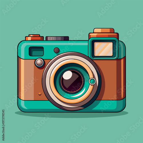  illustration of a vintage camera